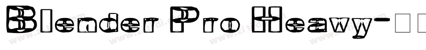 Blender Pro Heavy字体转换 Blender Pro Heavy字体转换